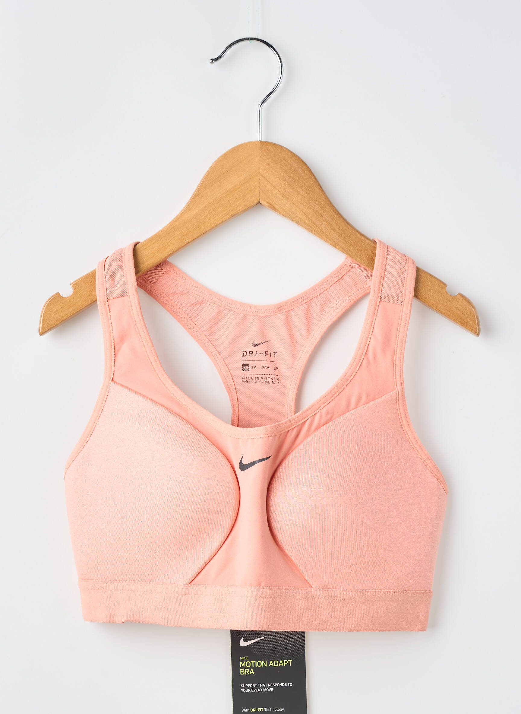 Liemenėlė be rėmo liemenėlės (moteriškos) rožinė NIKE moteris