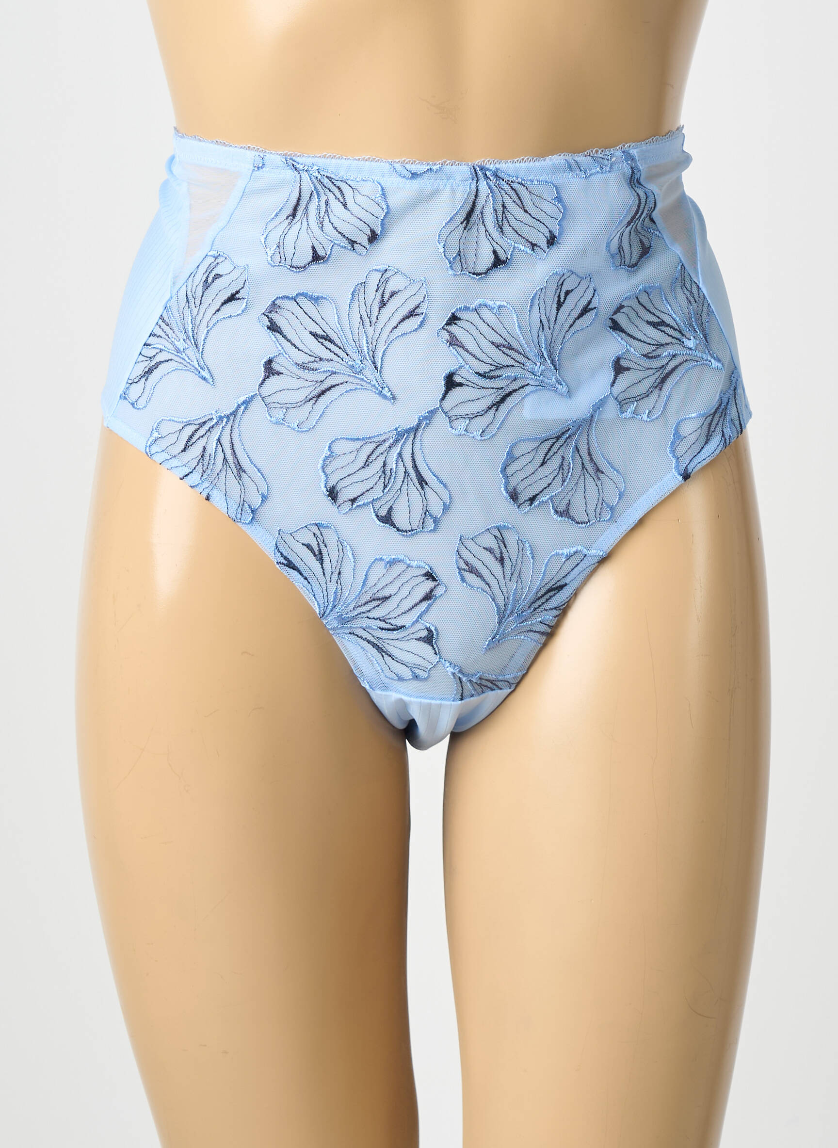 Aukšta kelnaitė lengva ir skaidri mėlyna FLORALE BY TRIUMPH moteris