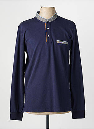 Polo ilgos rankovės ilgos rankovės mėlyna CAMBRIDGE vyras