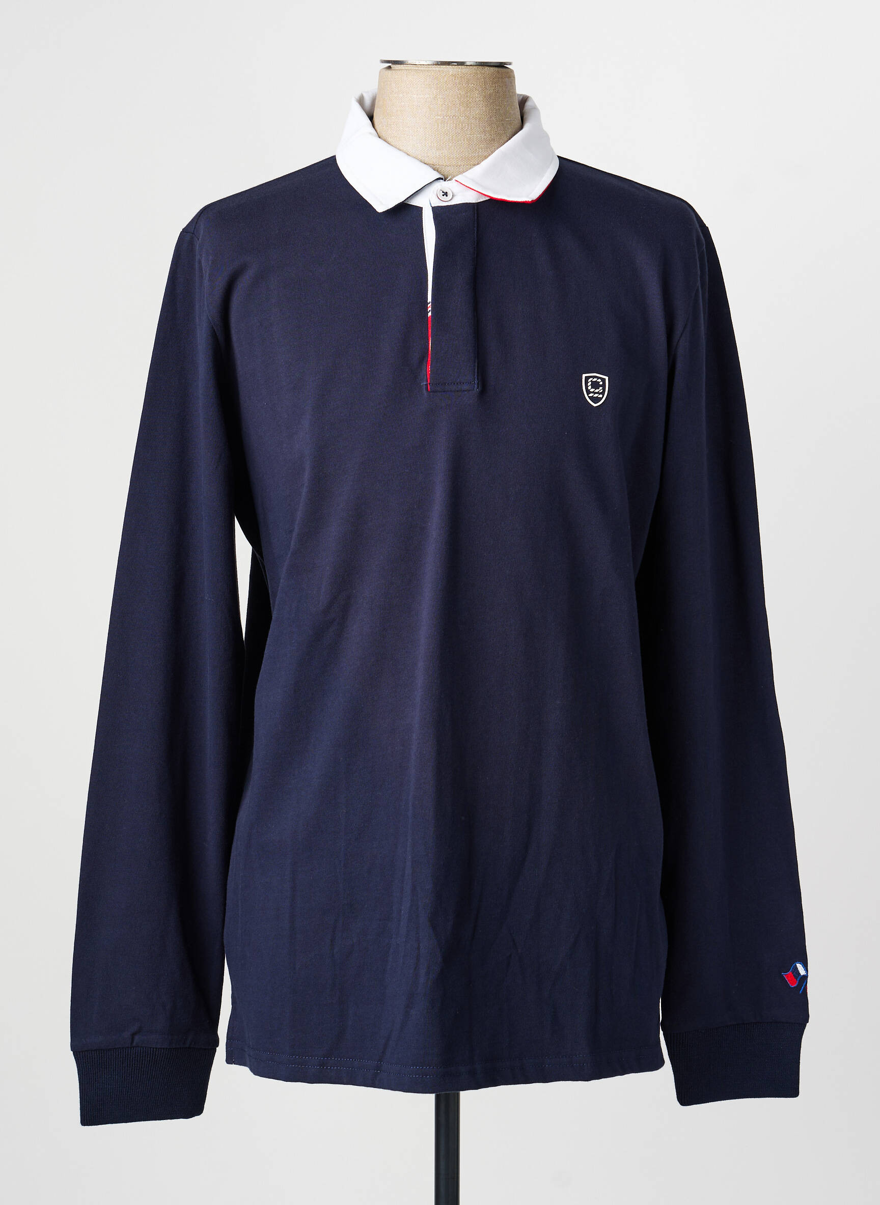 Polo ilgos rankovės ilgos rankovės mėlyna CAMBRIDGE vyras