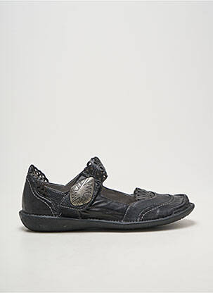 Balerinos velcro užsegimas plokščias kulnas iki 3 cm juodas FUGITIVE BY FRANCESCO ROSSI moteris