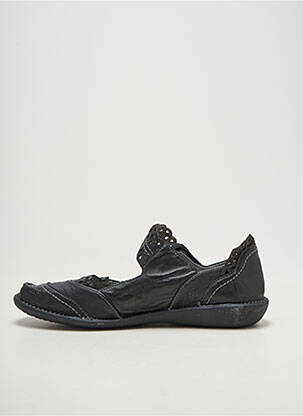 Balerinos velcro užsegimas plokščias kulnas iki 3 cm juodas FUGITIVE BY FRANCESCO ROSSI moteris