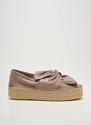 Espadrilės satino audinys kulnas nuo 4 iki 6 cm bežinis LUNE & L'AUTRE moteris