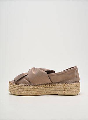 Espadrilės satino audinys kulnas nuo 4 iki 6 cm bežinis LUNE & L'AUTRE moteris