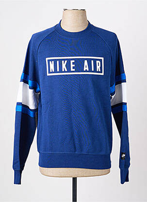 Mikroskopas floqué serigrafija ilgos rankovės mėlyna NIKE vyras