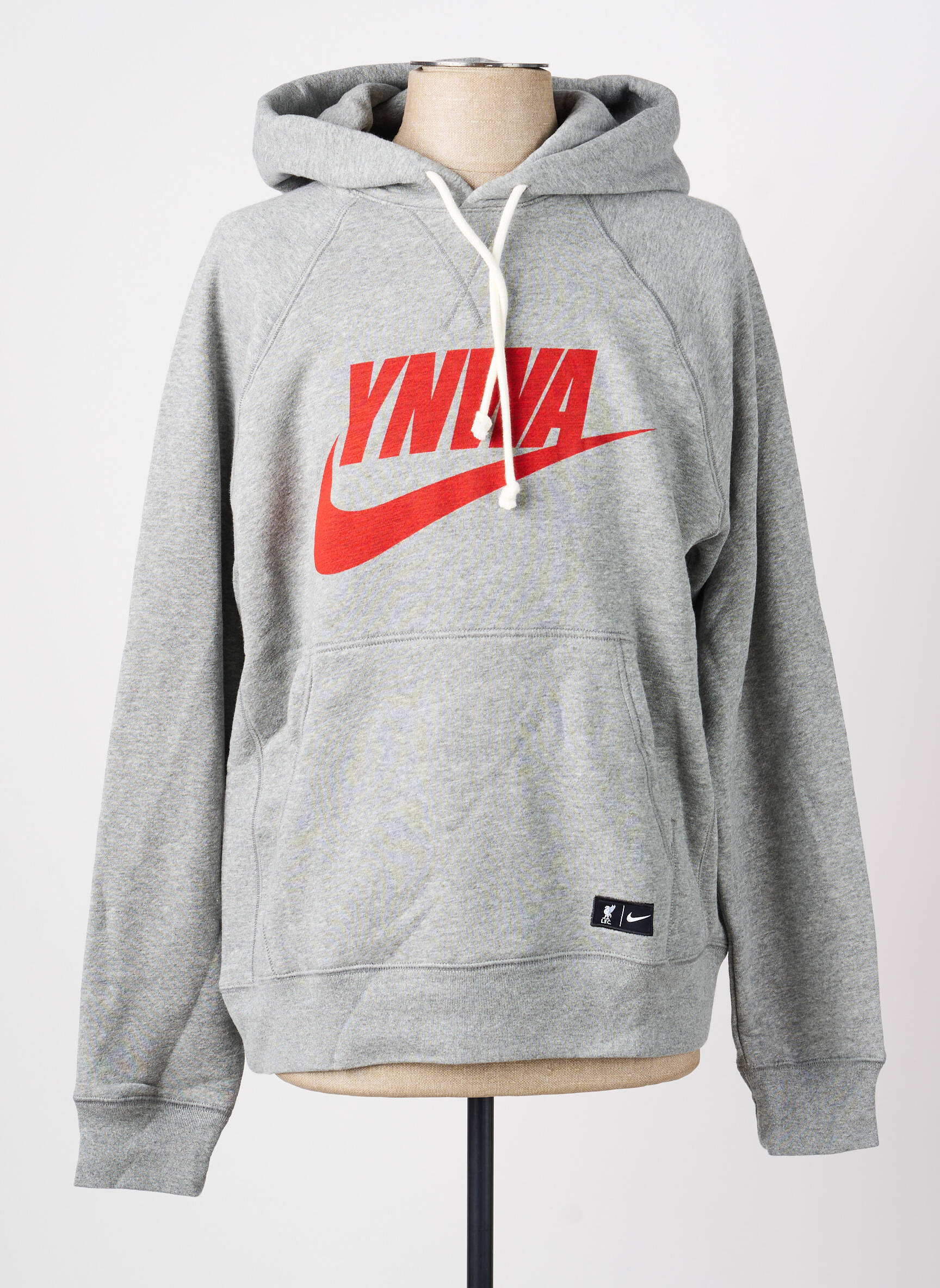 Kapišonas kišenės ilgos rankovės pilka NIKE vyras