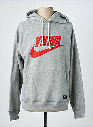 Kapišonas kišenės ilgos rankovės pilka NIKE vyras