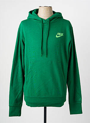 Kapišonas kišenės ilgos rankovės žalias NIKE vyras