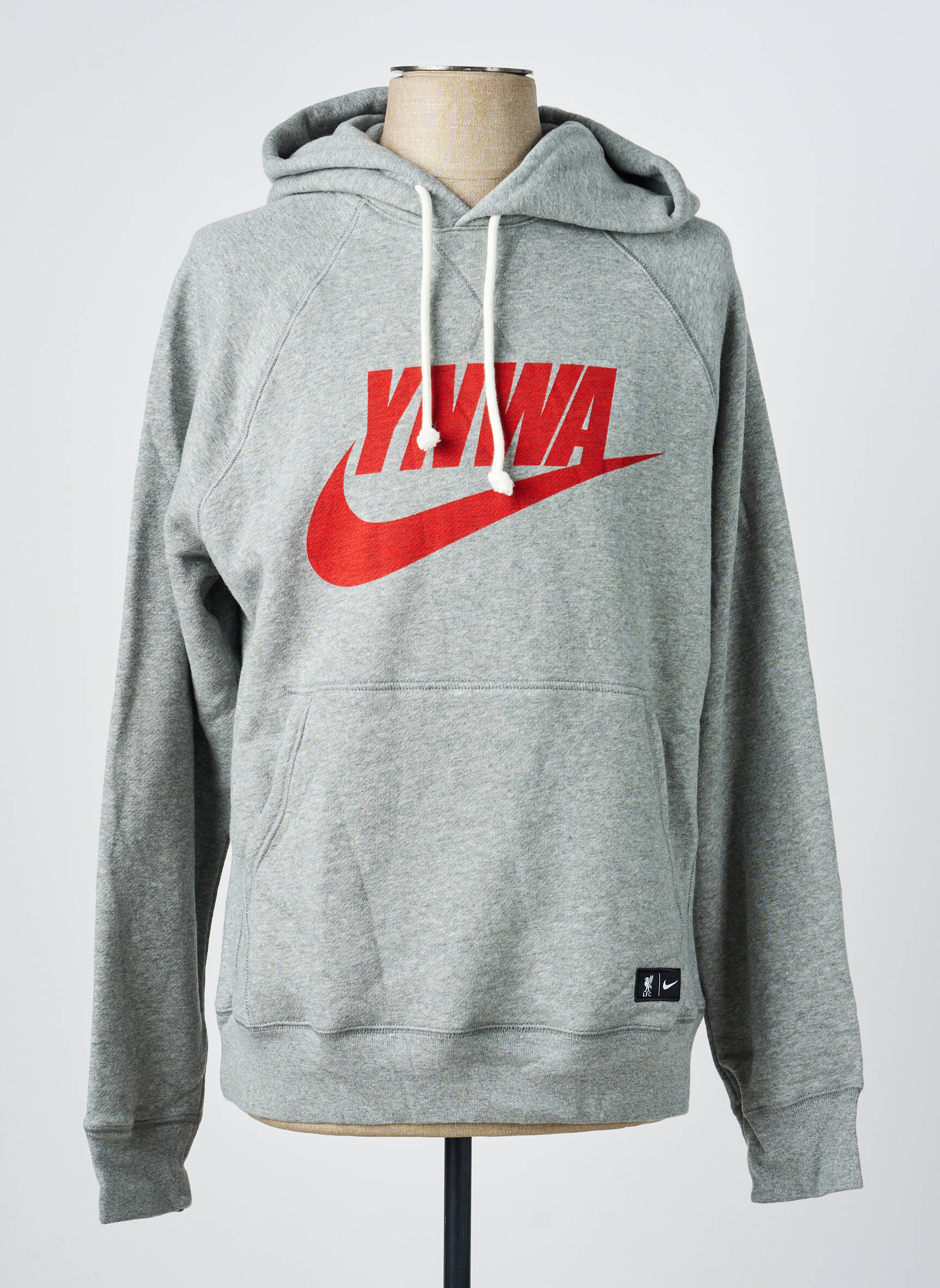 Kapišonas kišenės ilgos rankovės pilka NIKE vyras
