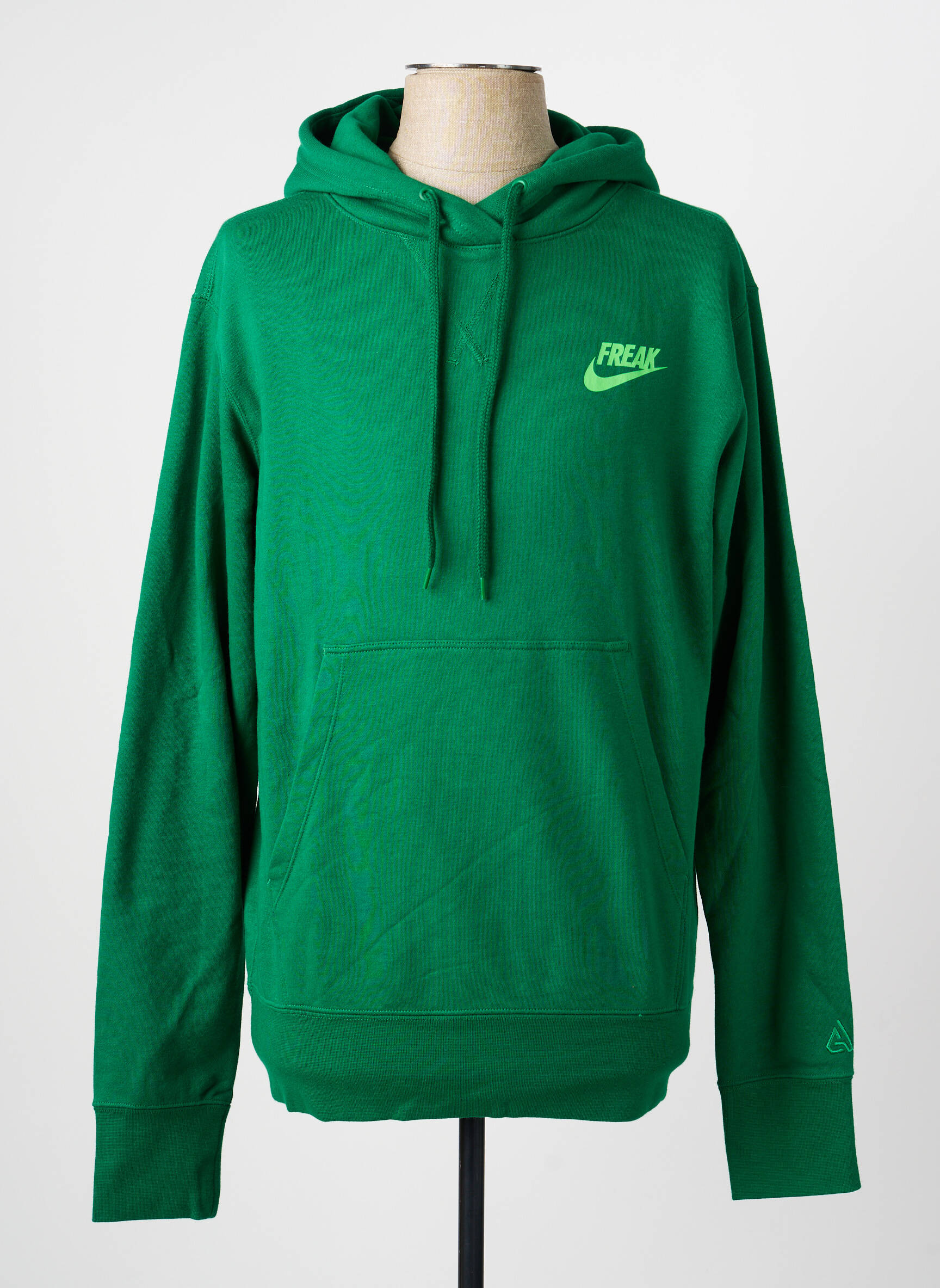 Kapišonas kišenės ilgos rankovės žalias NIKE vyras