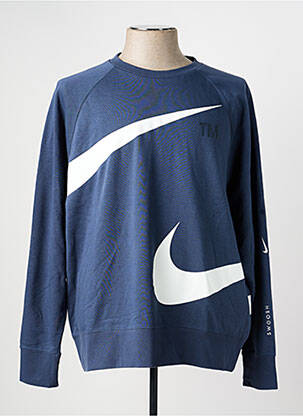 Mikroskopas tamprumas ilgos rankovės mėlyna NIKE vyras