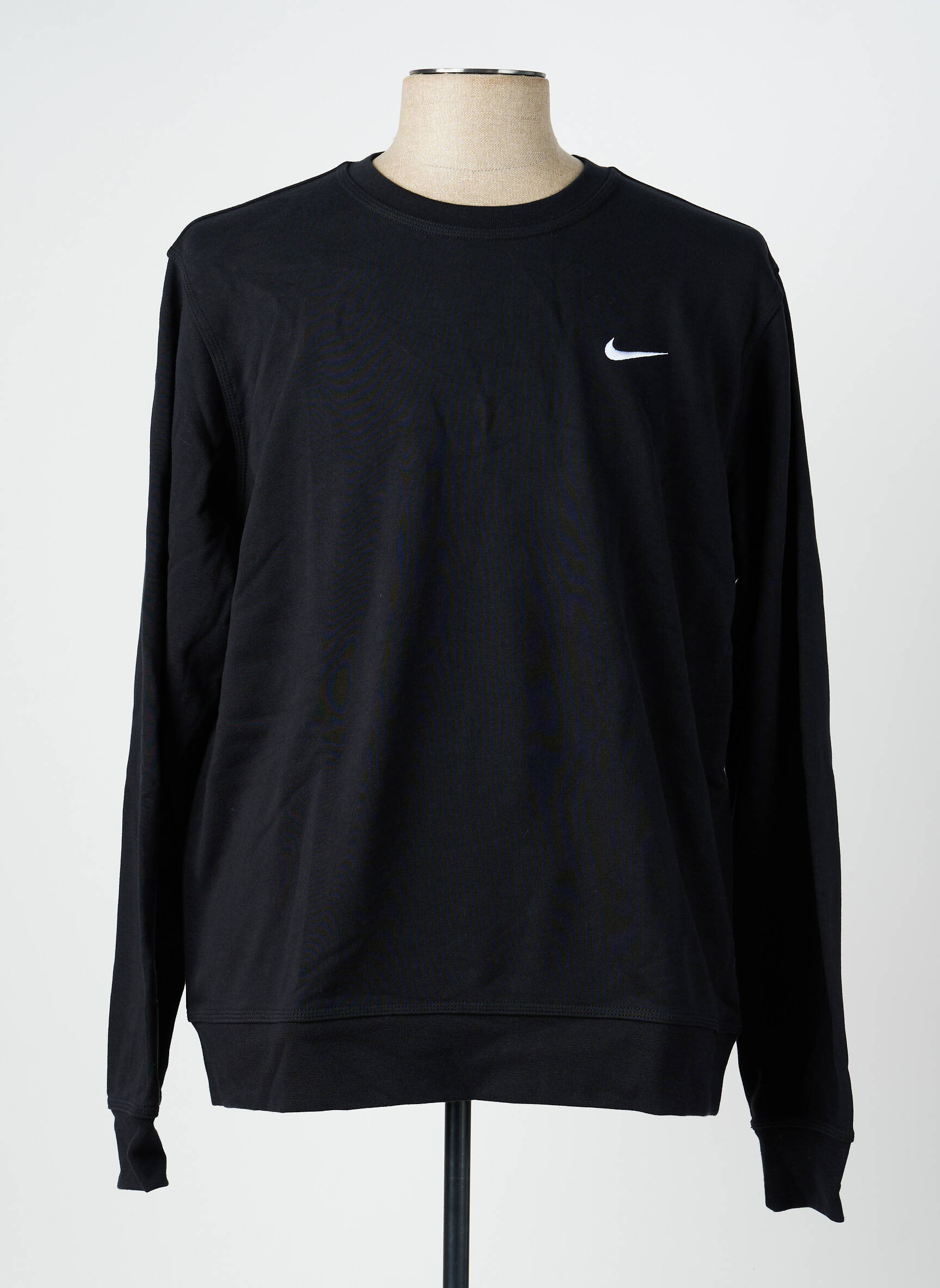 Mikroskopas tamprumas ilgos rankovės juodas NIKE vyras