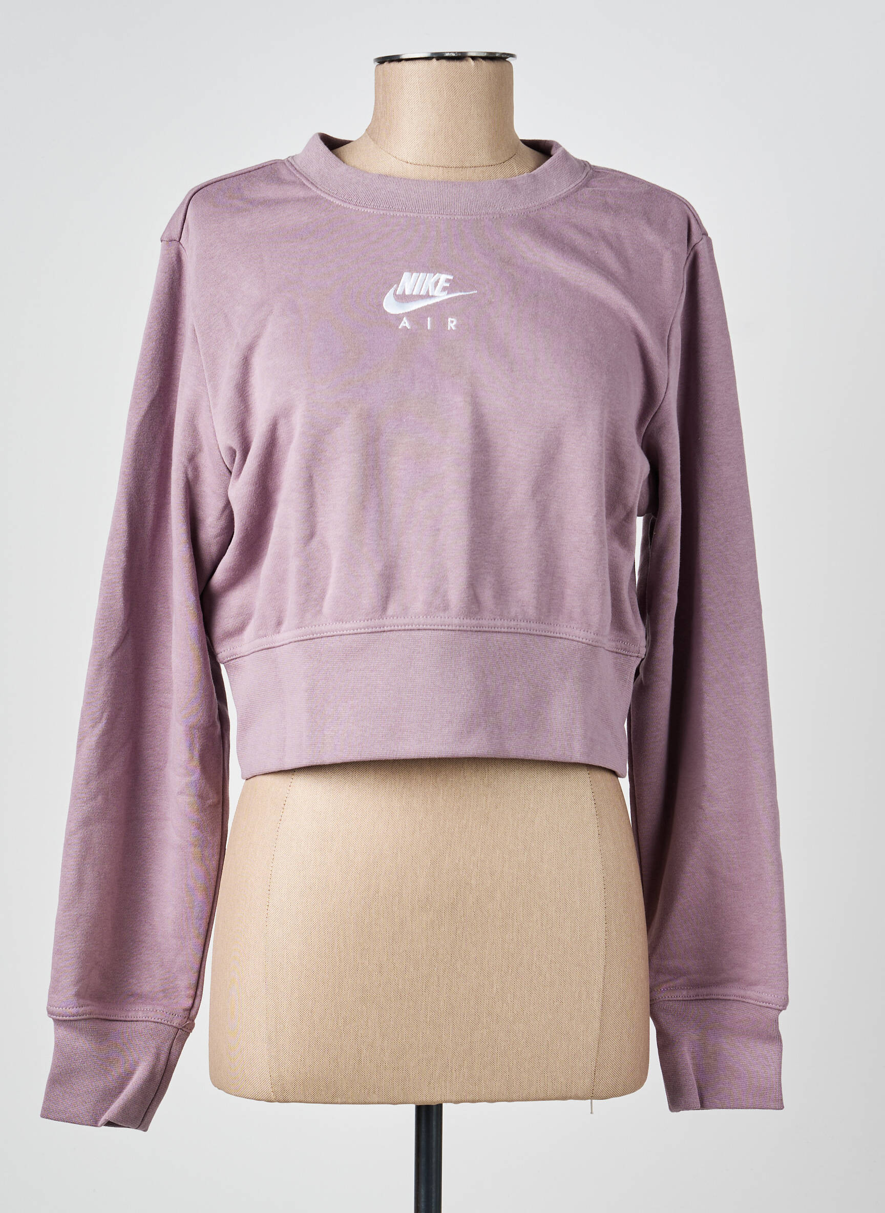 Mikroskopas siuvinėjimas ilgos rankovės violetinis NIKE moteris