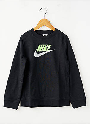 Mikroskopas sietspausdinimas ilgos rankovės juodas NIKE vaikas