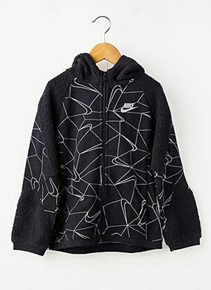 Kasdienis švarkas kišenės juodas NIKE berniukas