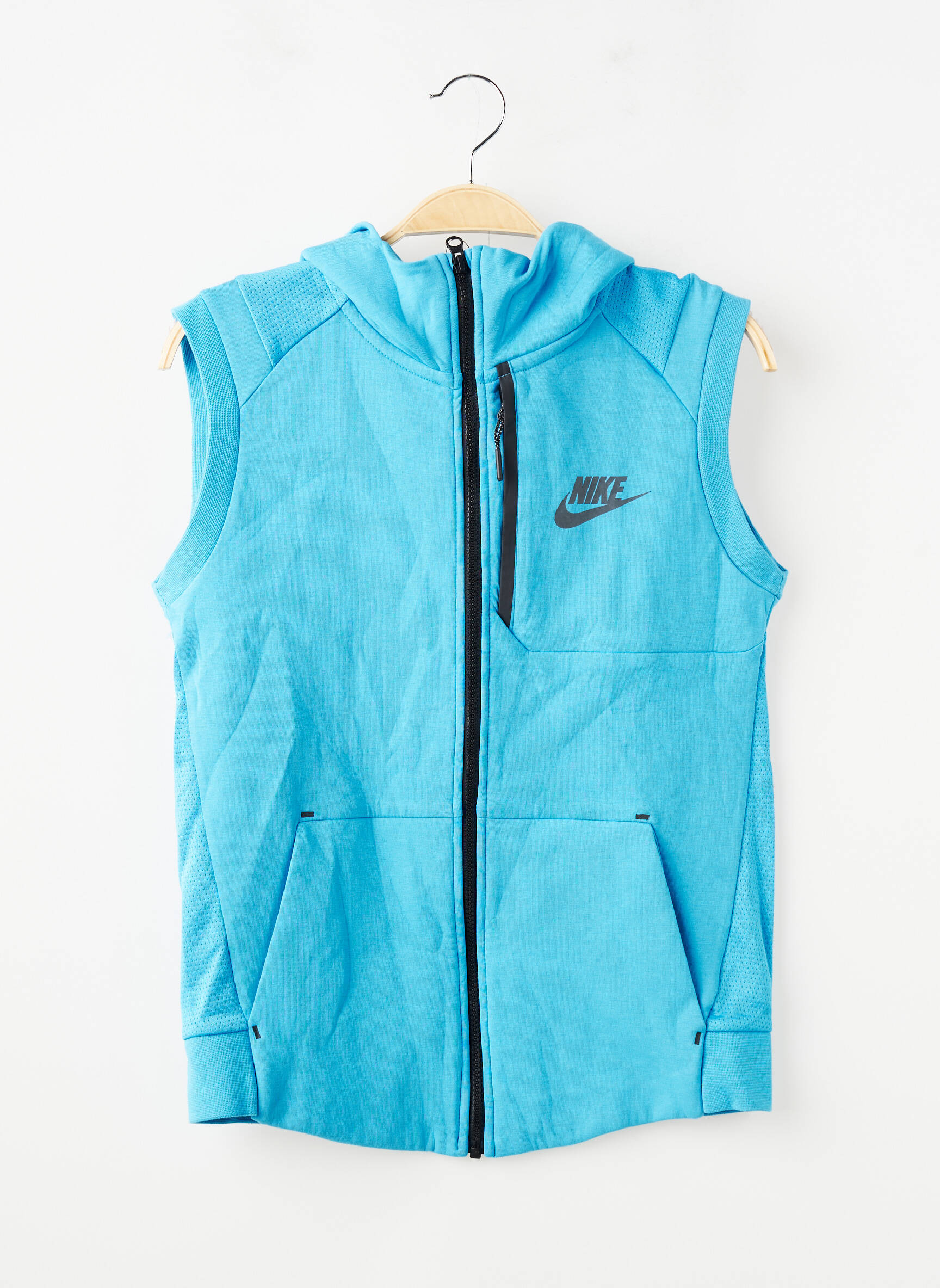 Kasdienis švarkas aukšta apykaklė mėlyna NIKE berniukas