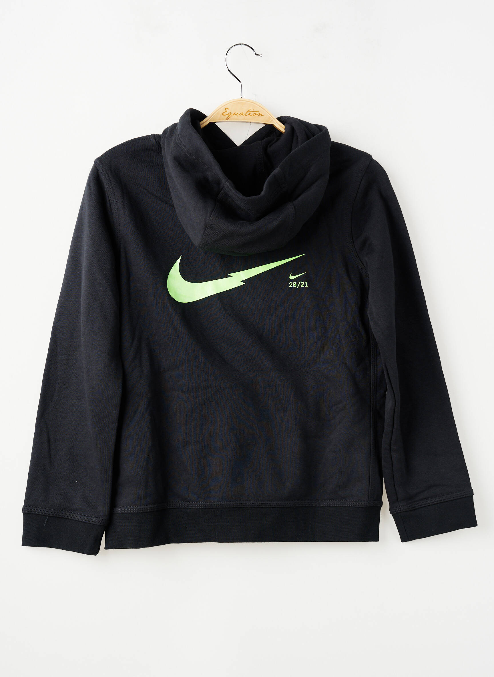 Kapišonas tiesi kirpimas ilgos rankovės juodas NIKE berniukas