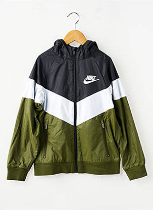 Vėjo nepraleidėjas kišenės su gobtuvu žalias NIKE berniukas