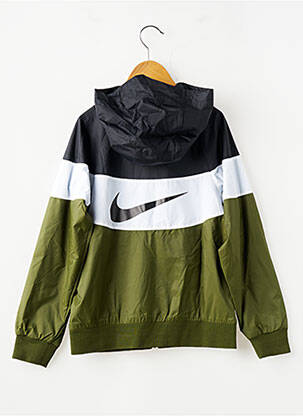 Vėjo nepraleidėjas kišenės su gobtuvu žalias NIKE berniukas