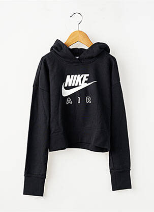 Kapišonas tamprumas ilgos rankovės juodas NIKE mergina