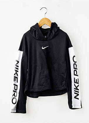 Kapišonas tamprumas ilgos rankovės juodas NIKE mergina
