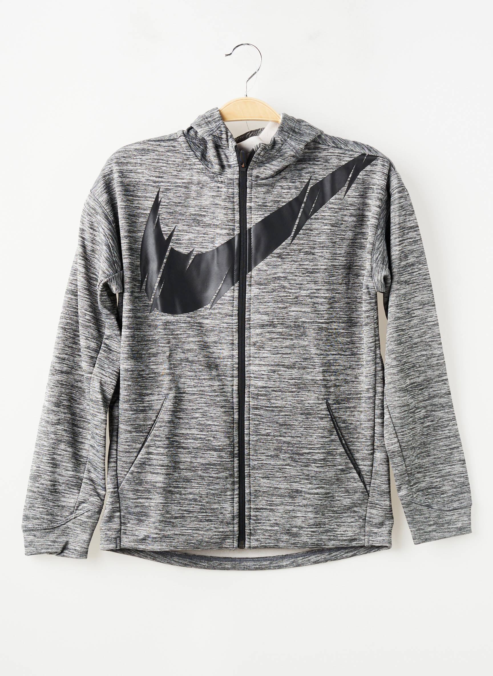 Kasdienis švarkas kišenės pilka NIKE berniukas