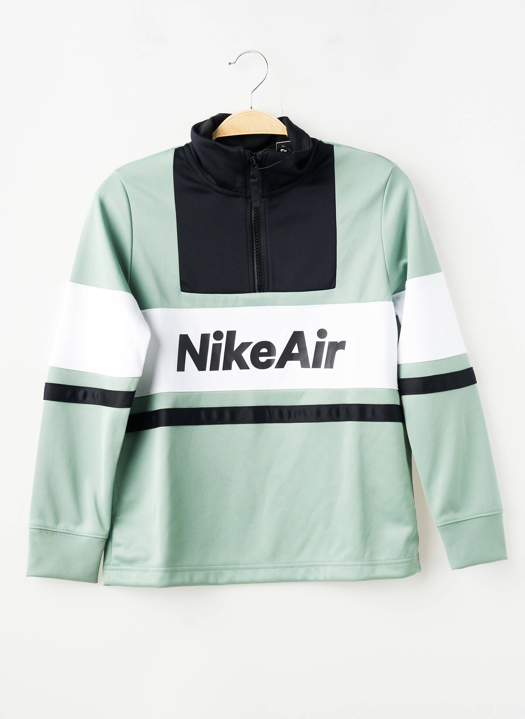 Mikroskopas tamprumas ilgos rankovės žalias NIKE berniukas