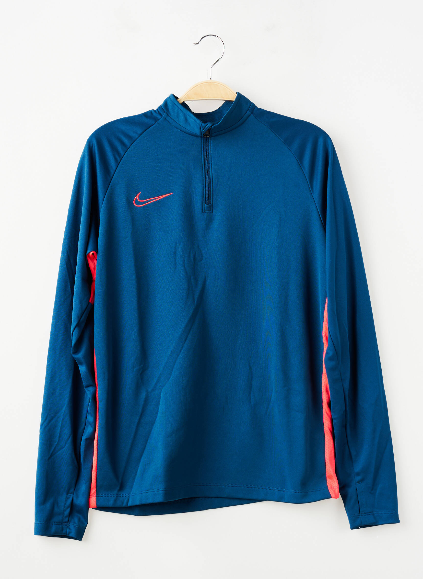T-marškinys ilgos rankovės ilgos rankovės mėlyna NIKE berniukas