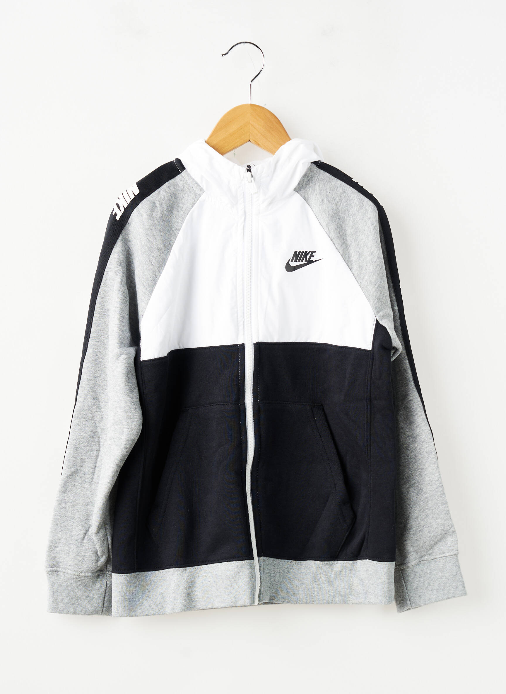 Kasdienis švarkas kišenės pilka NIKE berniukas