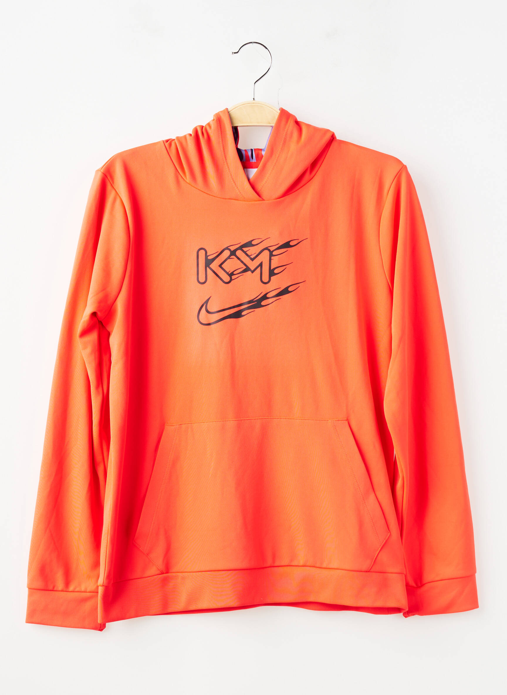Kapišonas kišenės ilgos rankovės oranžinė NIKE vaikas