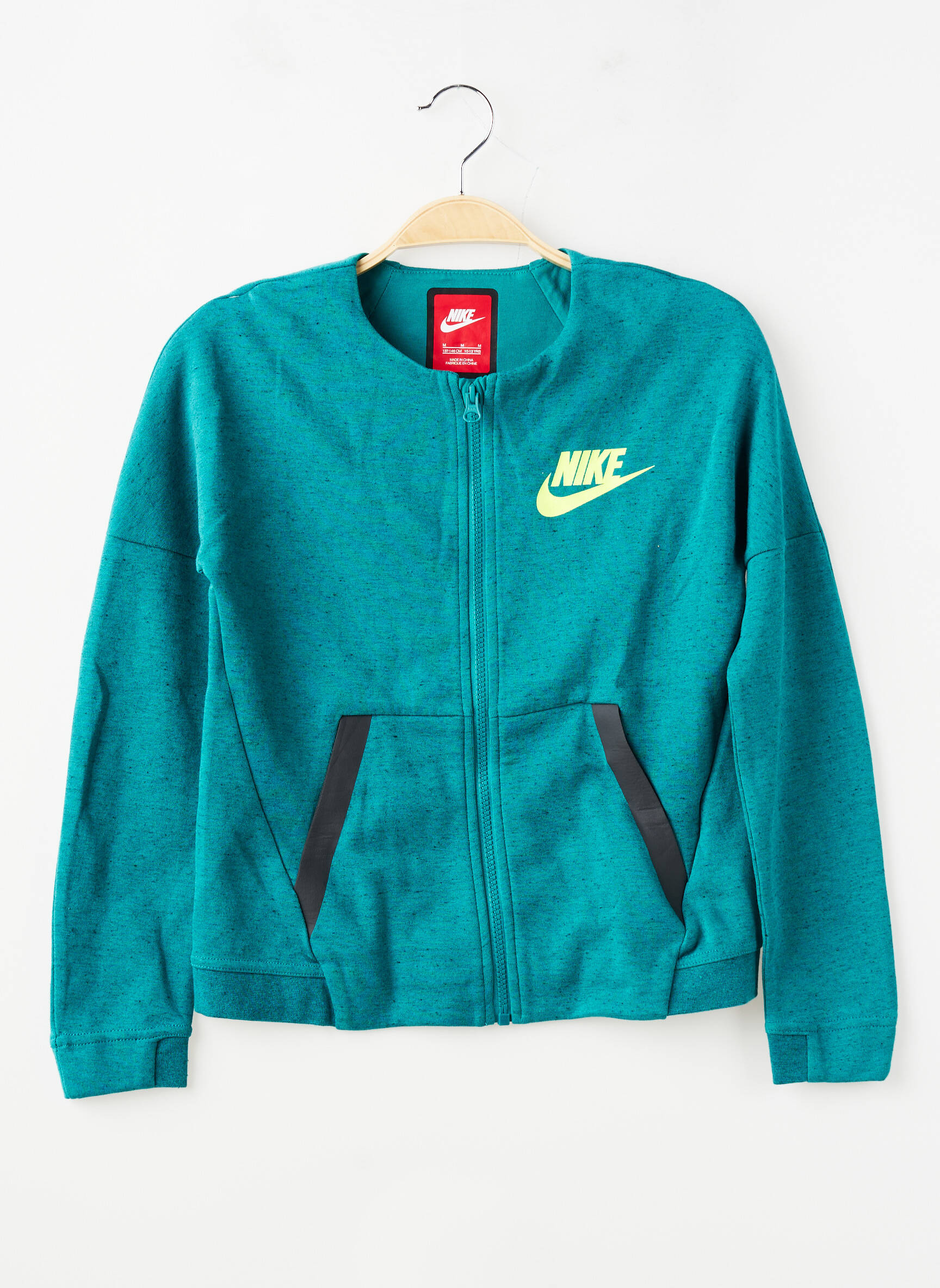Kasdienis švarkas kišenės žalias NIKE berniukas