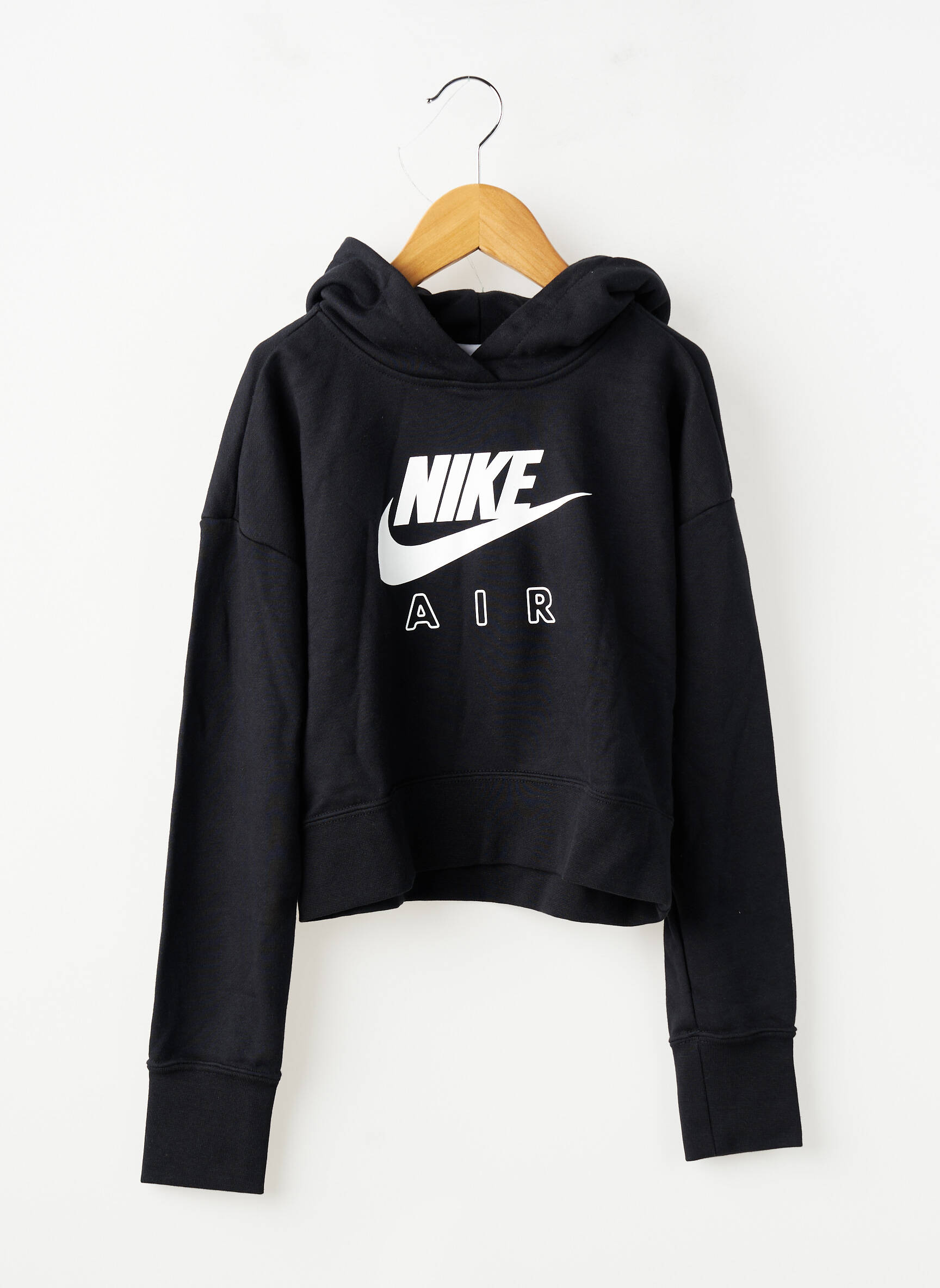 Kapišonas tamprumas ilgos rankovės juodas NIKE mergina