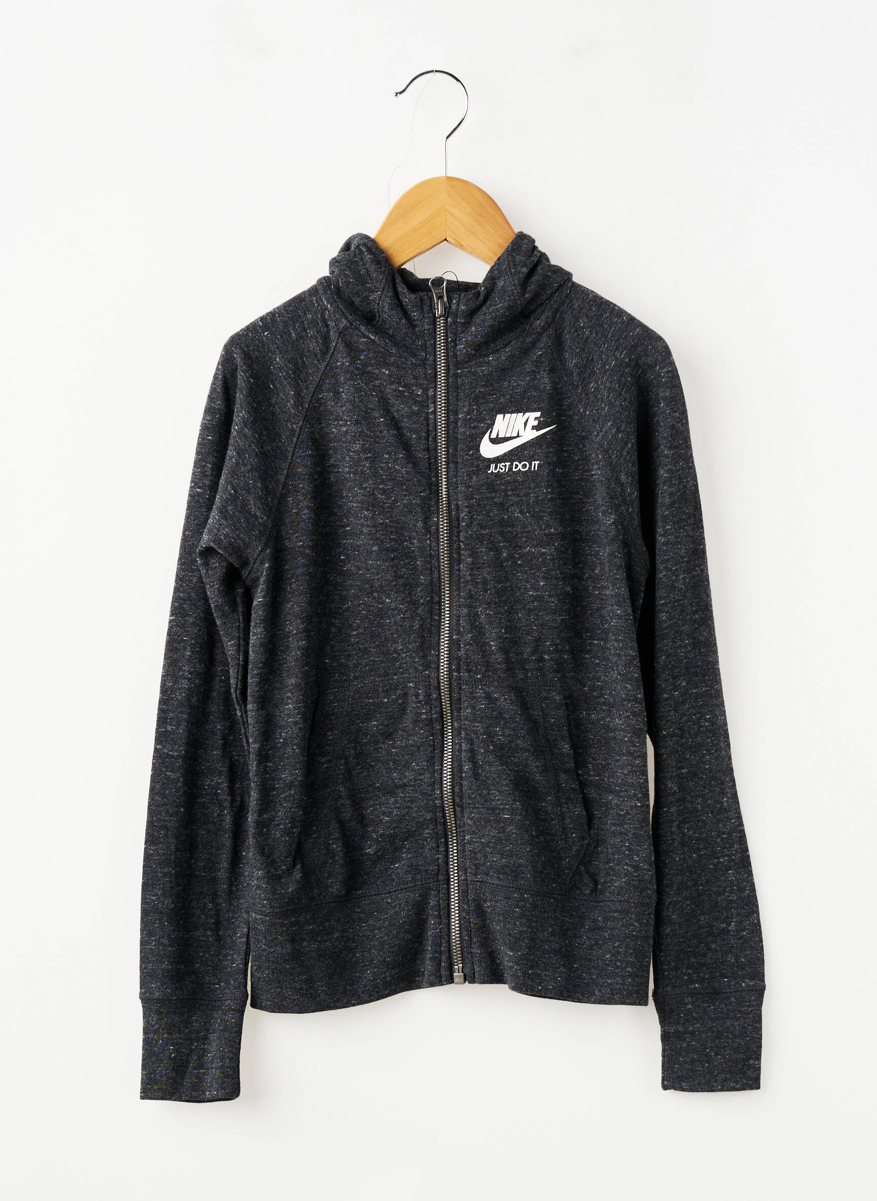 Kasdienis švarkas kišenės pilka NIKE mergina