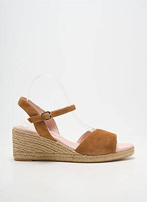 Espadrilės užsegimas kilpa(s) kulnas nuo 4 iki 6 cm rudas CARMEN SAIZ moteris