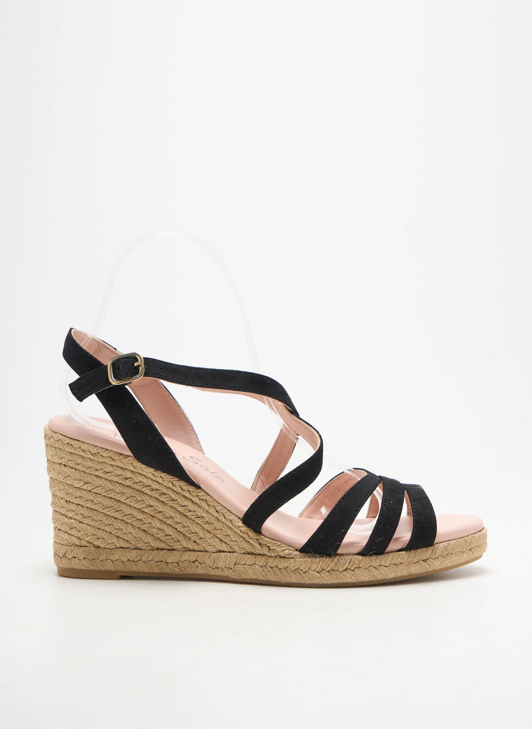 Espadrilės užsegimas kilpa(s) kulnas nuo 7 iki 9 cm juodas CARMEN SAIZ moteris
