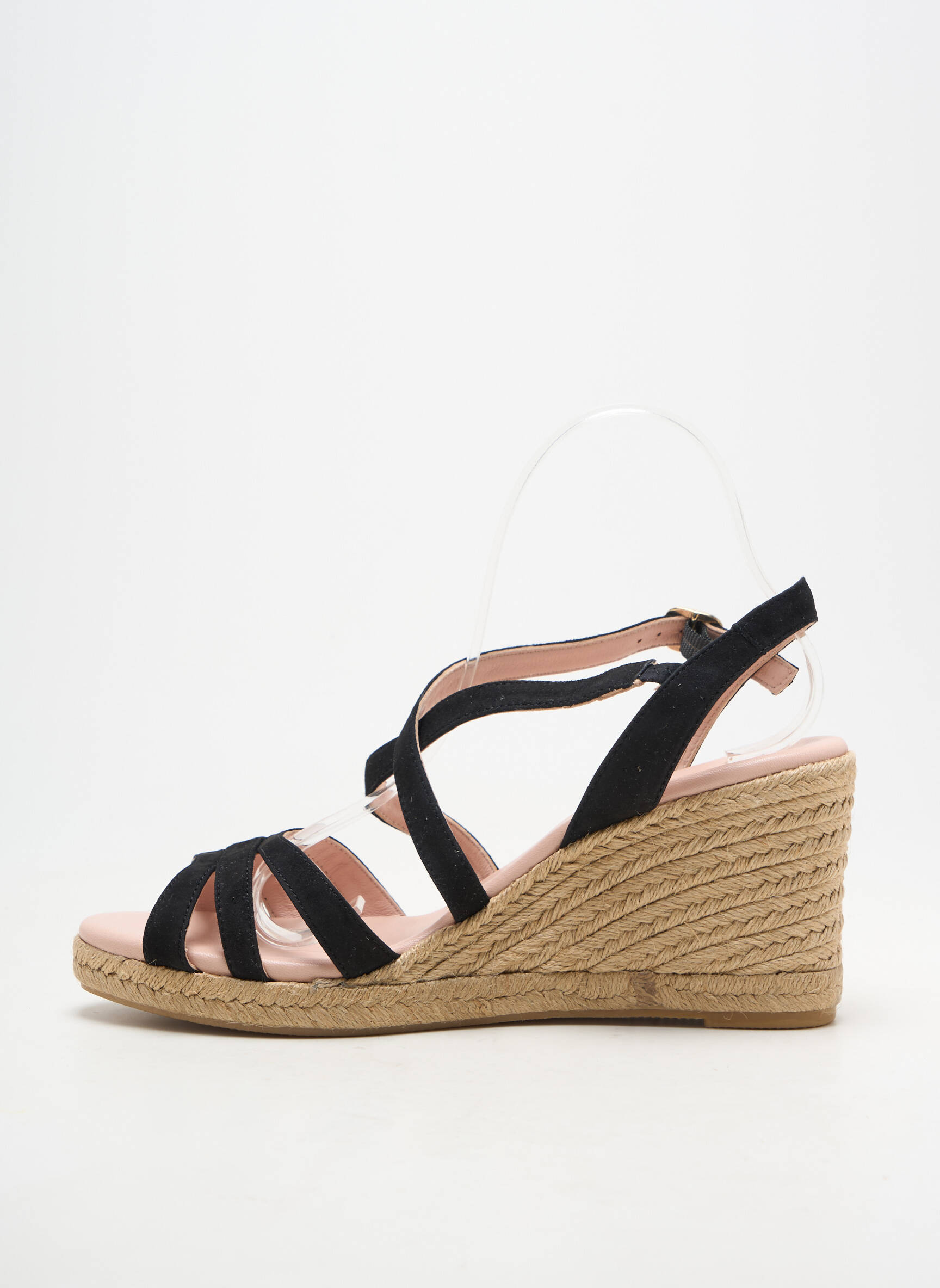 Espadrilės užsegimas kilpa(s) kulnas nuo 7 iki 9 cm juodas CARMEN SAIZ moteris