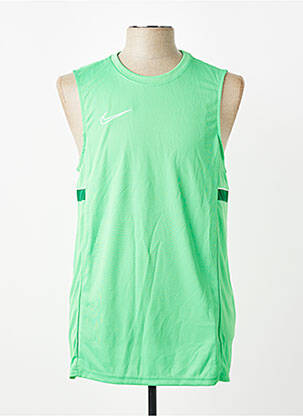 Marškiniai be rankovių tiesi kirpimas be rankų žalias NIKE vyras
