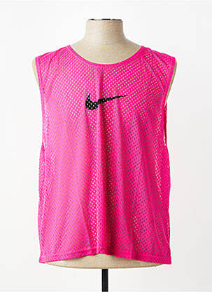 Marškiniai be rankovių tiesi kirpimas be rankų rožinė NIKE vyras