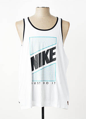 Marškiniai be rankovių tiesi kirpimas be rankų baltas NIKE vyras