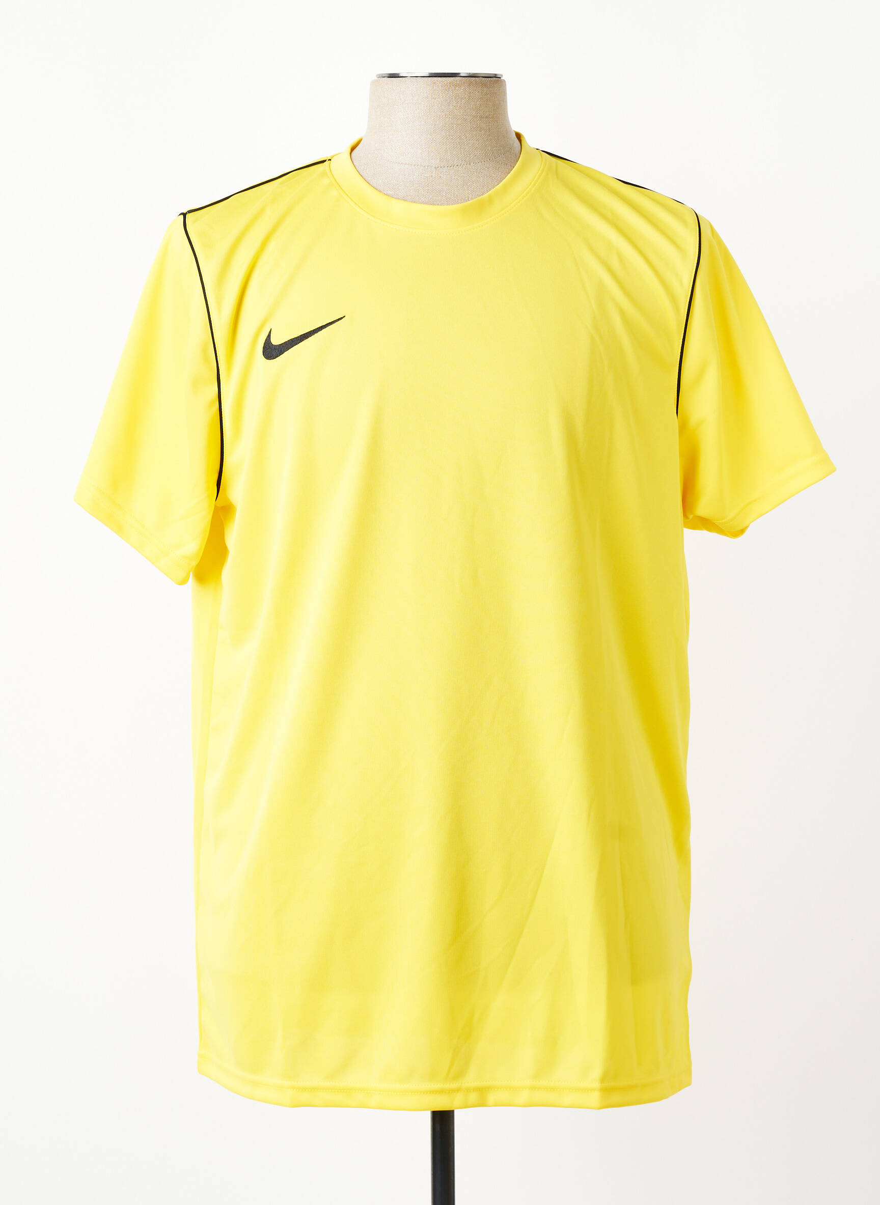 T-marškinys siuvinėjimas trumpas rankovės geltona NIKE vyras