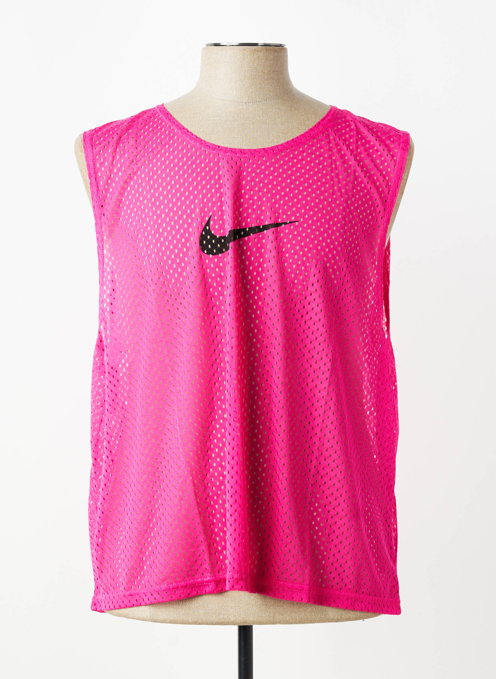 Marškiniai be rankovių tiesi kirpimas be rankų rožinė NIKE vyras