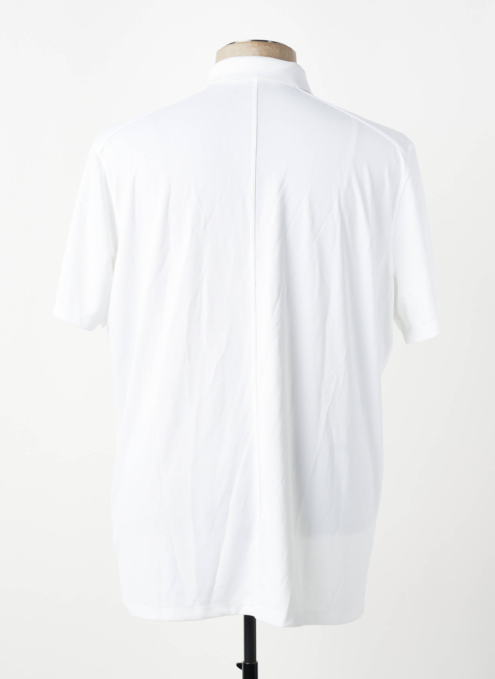 Polo jersey audinys trumpas rankovės baltas NIKE vyras