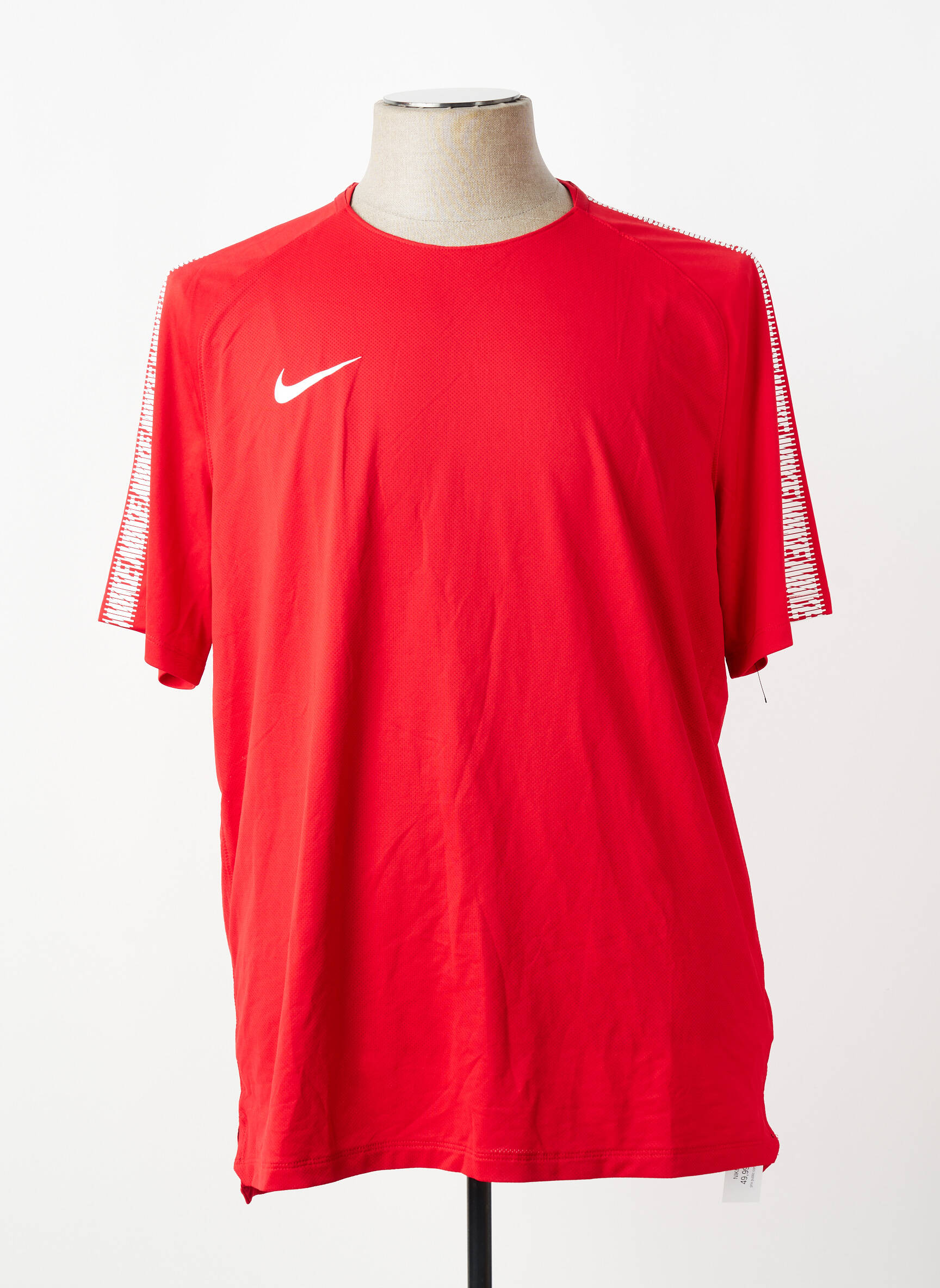 T-marškinys tamprumas ilgos rankovės raudona NIKE vyras