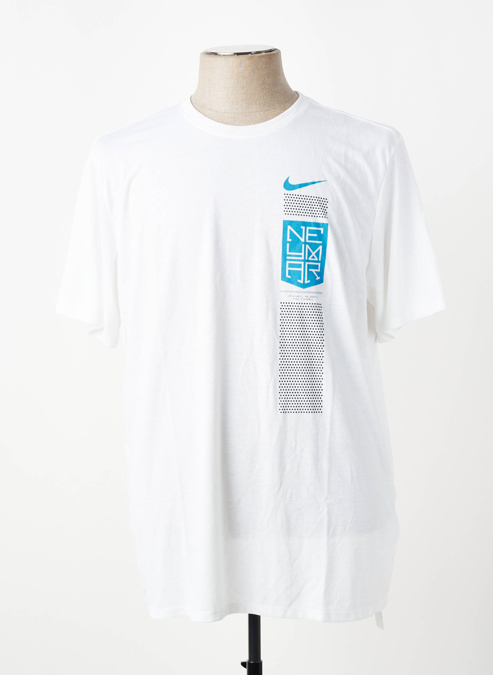 T-marškinys tamprumas trumpas rankovės baltas NIKE vyras