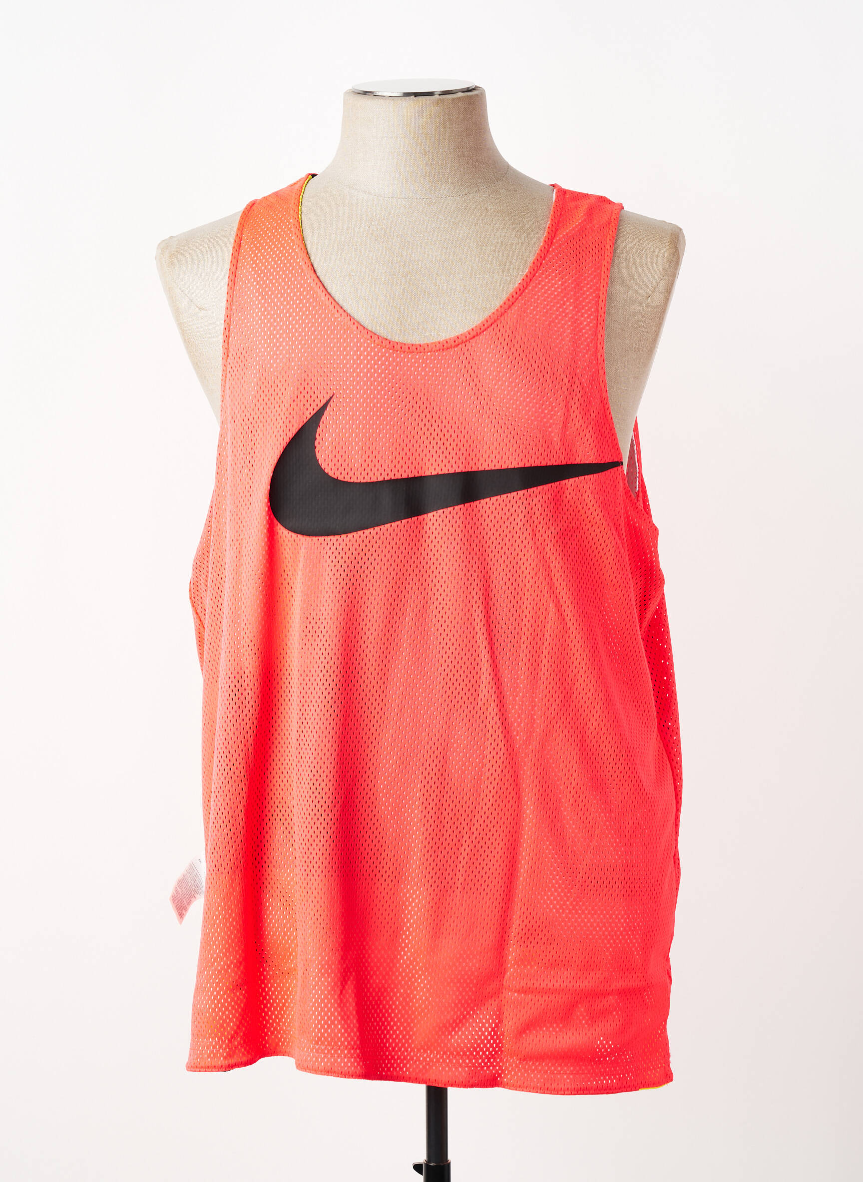 Marškiniai be rankovių tiesi kirpimas be rankų oranžinė NIKE vyras