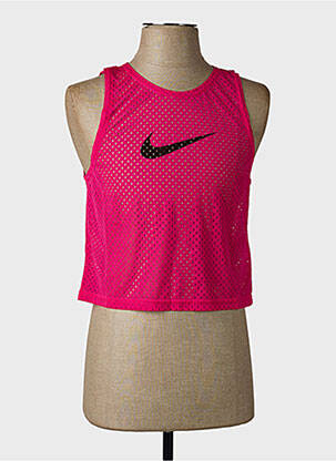 Marškiniai be rankovių chasuble kirpimas be rankų rožinė NIKE vyras