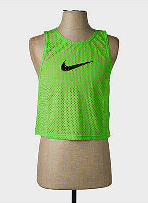 Marškiniai be rankovių chasuble kirpimas be rankų žalias NIKE vyras