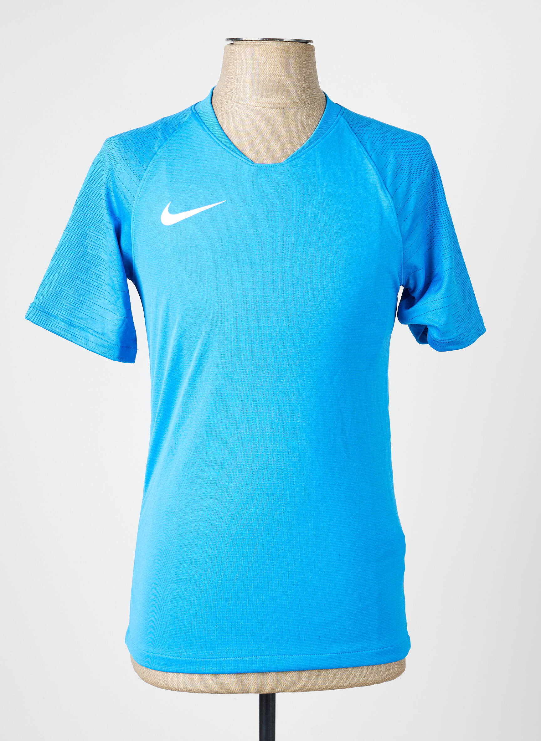 T-marškinys centrinė iškirptė trumpas rankovės mėlyna NIKE vyras