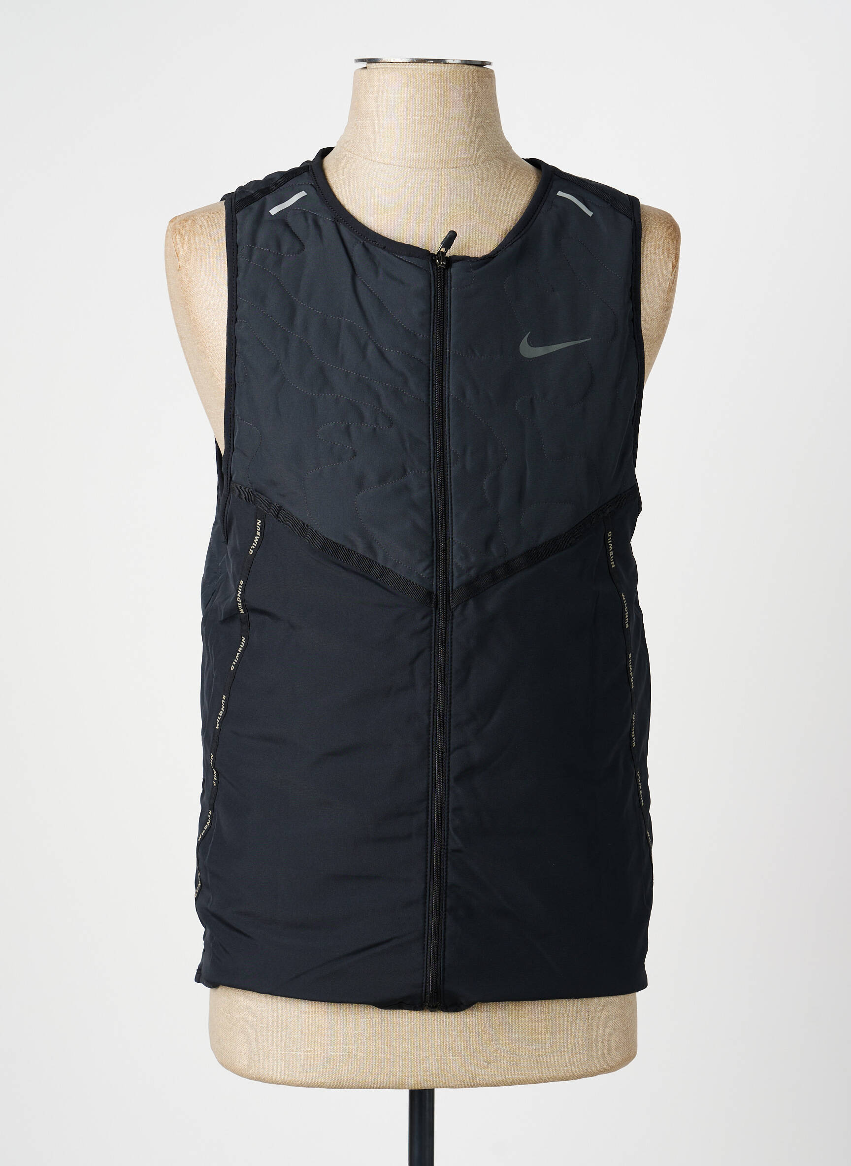 Kasdienis švarkas priekinis užtrauktukas juodas NIKE vyras