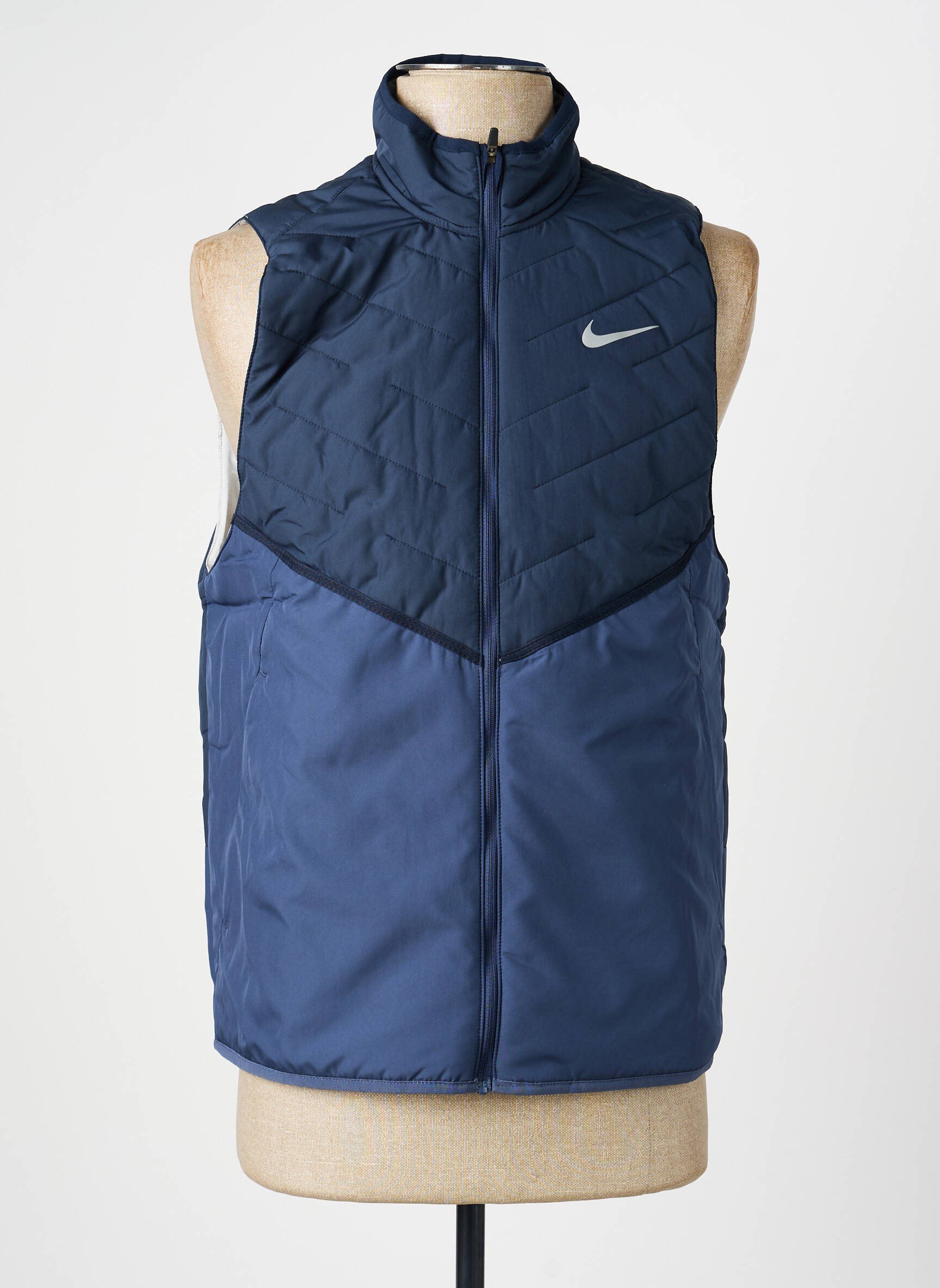 Pūkinė striukė priekinis užtrauktukas be gobtuvų mėlyna NIKE vyras